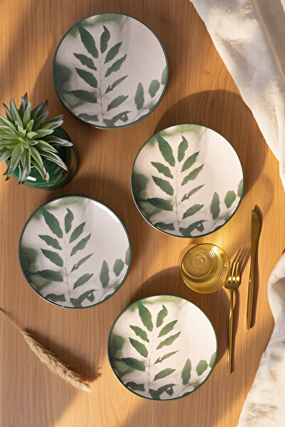 Keramika Botanical Grace Pasta Tabağı 20 cm 4 Adet 23447