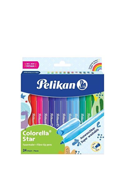 Pelikan Set carioci Colorella Star C302, varf 0.8 mm, 24 culori/set,