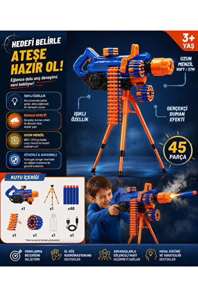 FABBA TOYS SUN-ZUR-X-SHOT مسدس رشاش بـ 72 طلقة