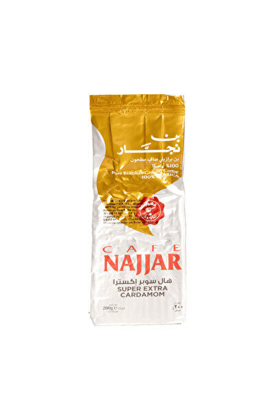 Najjar , Cafea, Clasică, Super Extra cu Cardamom, Liban, 200g