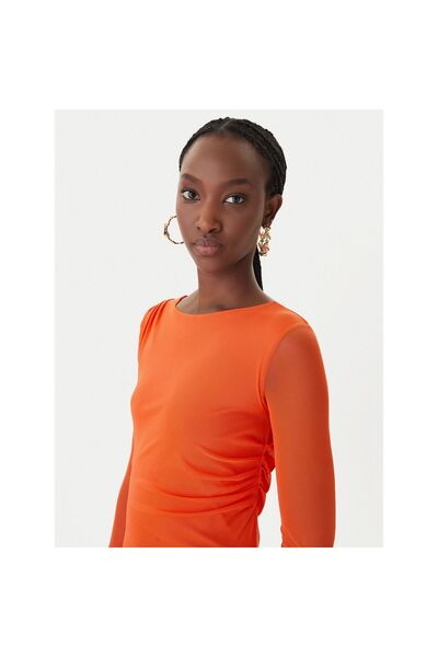 Patrizia Pepe Rochie de cocktail pentru femei 8A1604 J376 Portocalie