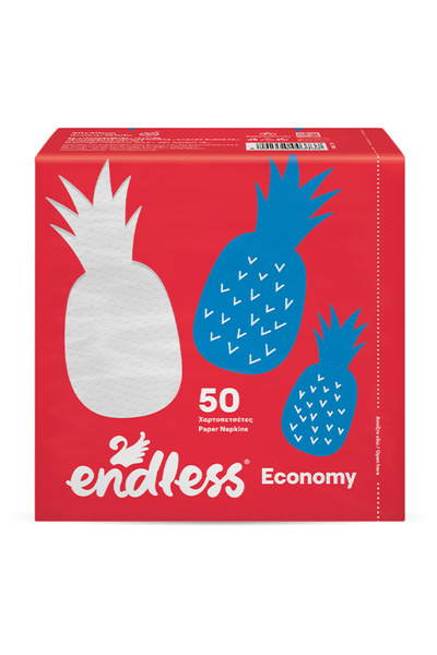 Endless ΧΑΡΤΟΠΕΤΣΕΤΑ ECONOMY 50τεμ. - (30x30cm) (ΛΕΥΚΗ)