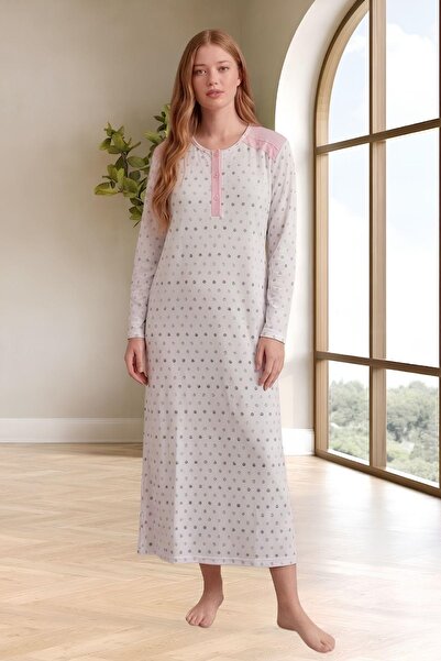 Mecit Pijama Mecit 6356 Pink Plus Size Women's Nightgown