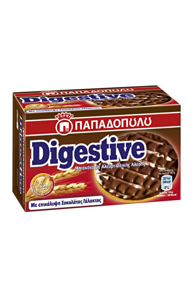 Papadopoulou ΠΑΠΑΔΟΠΟΥΛΟΥ DIGESTIVE 200gr. - (ΣΟΚΟΛΑΤΑ ΓΑΛΑΚΤΟΣ)