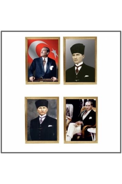 Duman صورة أتاتورك 35×50 بإطار خاص - قطعة واحدة