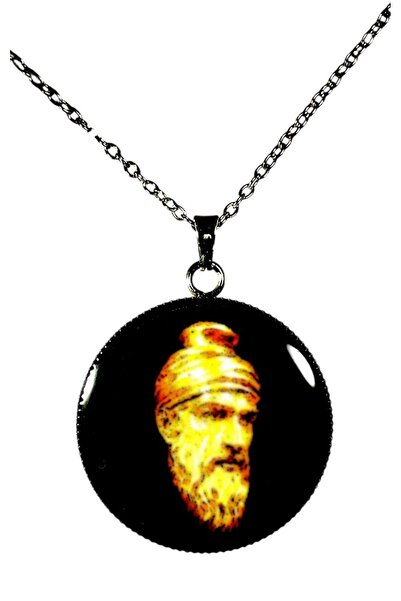 Oxolux, Lavinia Ancient King necklace, in gift box, contrasting design, unise...