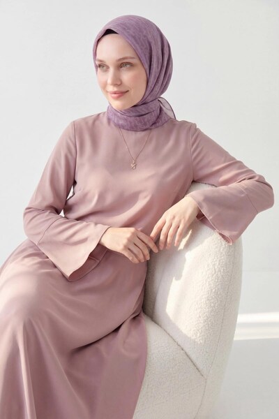 Silk Home Soft Eşarp Zincir Desen Mor 90x90
