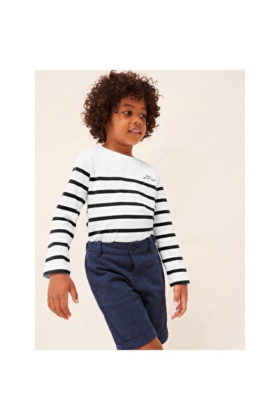 MAYORAL Pantaloni scurți din material pentru băieți 3220 Bleumarin
