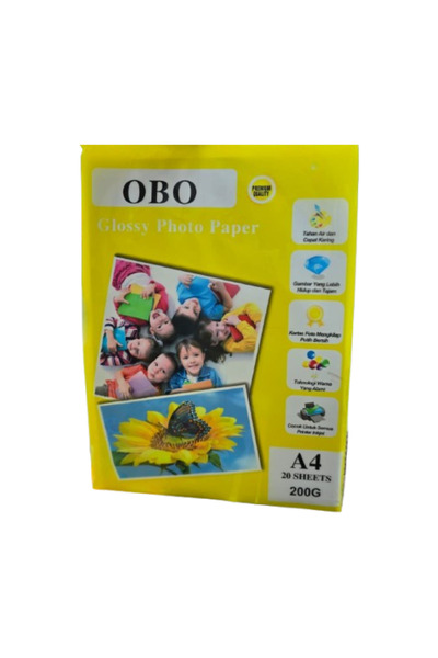OBO ورق جلوسي 200 جرام - 20 ورقة