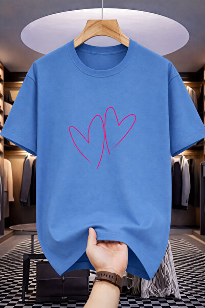 Pink Sky Premium Oversize T-Shirt 100% Cotton Unisex Comfortable Fit Trending...