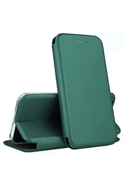 OEM Husa flip stand Piele ecologica pentru Samsung Galaxy A37 5G Verde