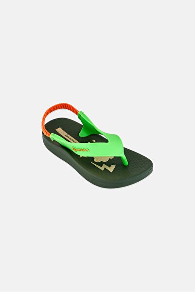 İpanema Toddlers Boy Anat Soft Printed Sling Back Slippers, Olive