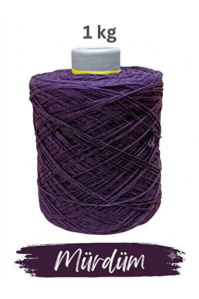 Bevella Macrame Cord Șnur de macrame din bumbac fin premium, culoare prună, 1...
