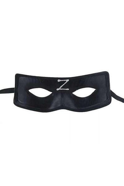 ZERO LAND قناع ILKESTOR Zorro مع شريط مطاطي من الخلف (101321) مطبوع عليه Z