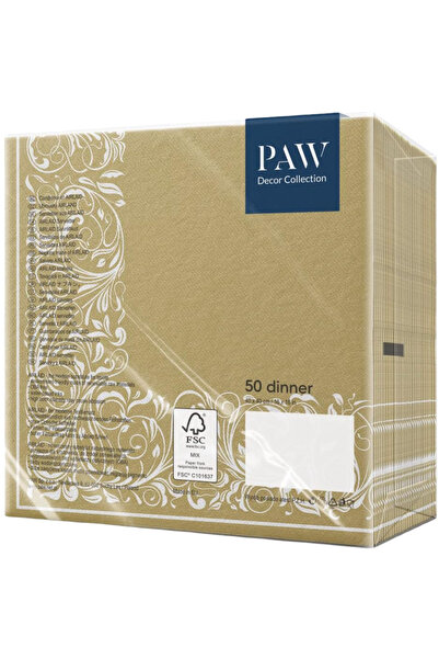 OEM Șervețele Elegante Decorative Premium 3 Straturi Aurii 50 buc 40 x 40 cm