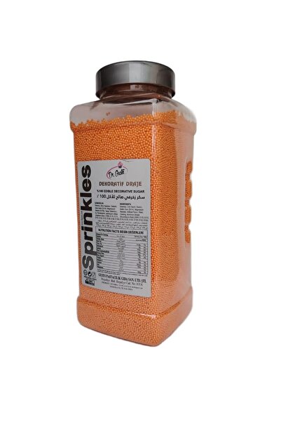 DRGUSTO Perle de zahăr decorative portocalii 1kg