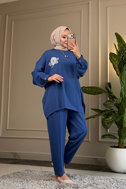 Suede Style 9081 - طقم نسائي أنيق ومريح من القماش الناعم المودال