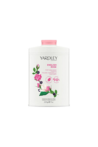 Yardley London Pudră de corp cu parfum de trandafir englezesc, English Rose, ...
