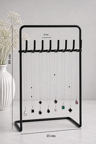 Edora Home Black Jewelry Organizer Decorative Jewelry Stand Necklace Holder