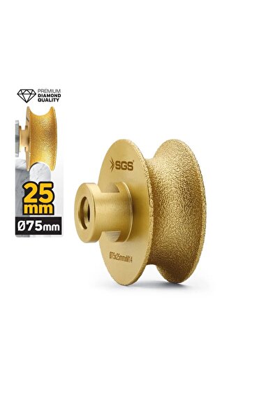 SGS SGS2790 M14-75x25 Mm Vakum Elmas Mermer Granit Taşlama Diski Tam Profil