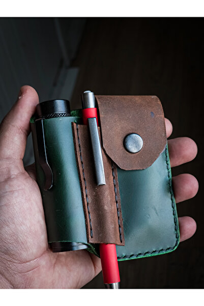 GERMANICIA LEATHER CRAFT Hakiki Deri El Yapımı Kemer Kılıfı, [İsme Özel] EDC ...