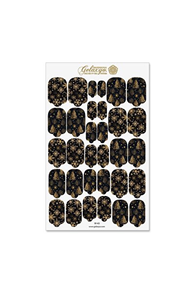 GELAXYO Nail Wraps - W43 - Golden Starlight