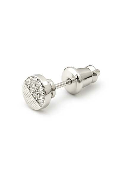 NIRE Σκουλαρίκι Ασήμι 925 Ζιργκόν Ασημί Elegant SK012