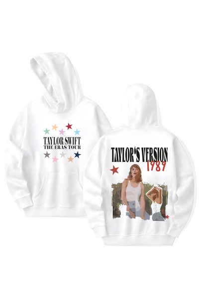 STİL-X Φούτερ με κουκούλα από βαμβάκι με στάμπα Taylor Swift, μακρυμάνικο, με...
