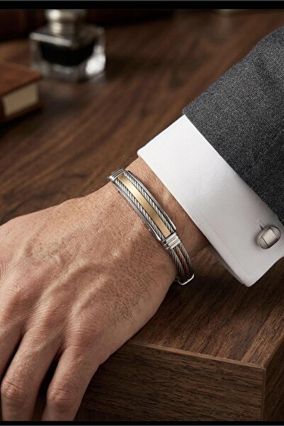 saran aksesuar Men's Steel Bracelet Suitable for Sports and Stylish Use