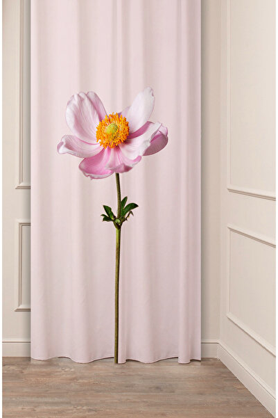 GREENDECOR ستارة خلفية عصرية أنيقة مطبوعة رقميًا بتصميم خاص ملون بنمط زهور صي...