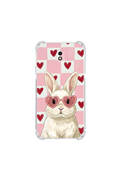 PrintiFy Samsung Galaxy J7 Pro ile Uyumlu Pembe Pötikare Serisi Pembe Zıpzıp ...