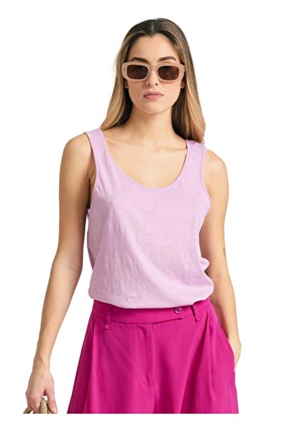 Funky Buddha Αμάνικη Μπλούζα FBL011-105-04 – Pink Lavender - xl