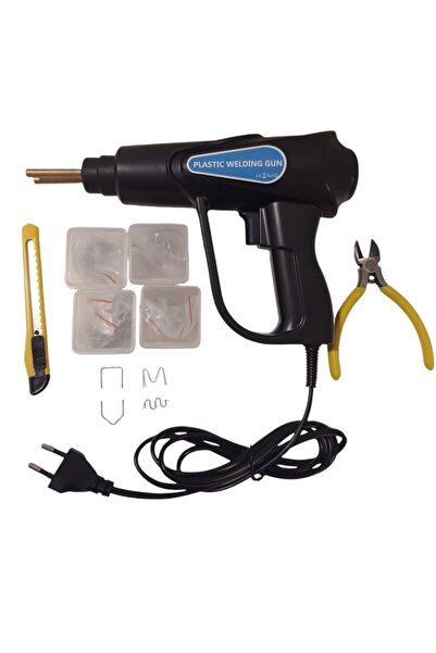 OEM set Pistol de lipit/ sudat plastic,200 capse metal 4 recipiente depozitar...