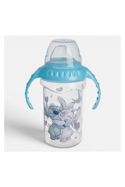OEM Cană antrenament copii, model Stitch, cioc, transparent, 360ml – băut ușo...