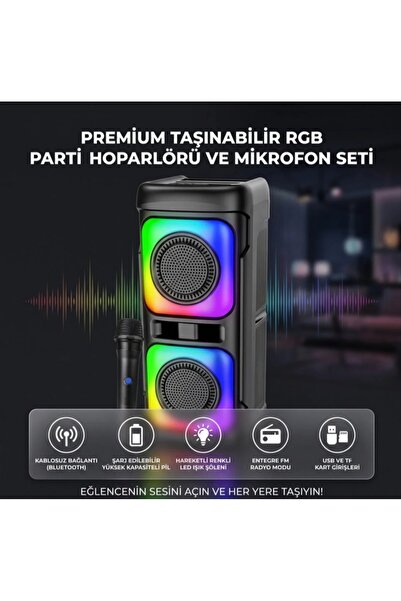 TUX Kablosuz Bluetooth Hoparlör Taşınabilir Yüksek Ses Ve Bas Mini Ses Bombas...