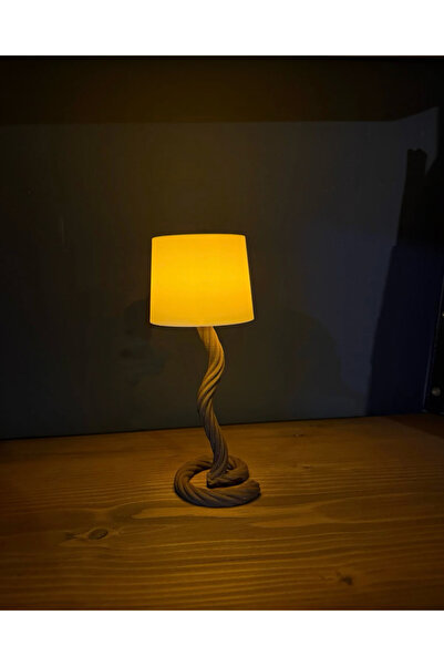 TRİMENT3D Rustic Rope Design Miniature Lampshade / Tabletop Decorative Lamp
