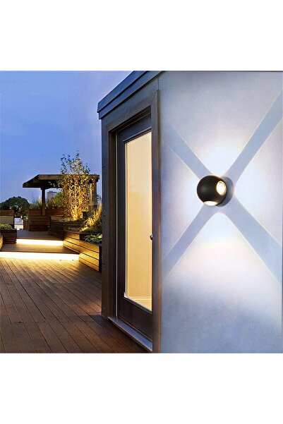 iTin Φωτιστικό τοίχου LED AX240, Εξωτερικού χώρου, 4 Πηγές, 4W, Μαύρο, 3000K