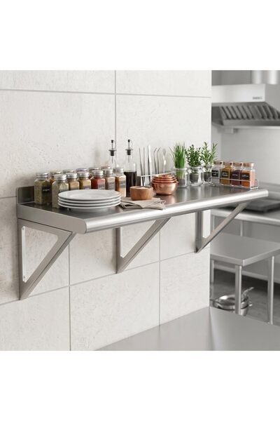 Garvee 72x12x12 Inch Stainless Steel Wall Shelf Heavy Duty Commercial Wall Mo...
