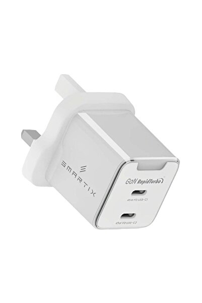 SMARTIX Premium Compact GaN Wall Charger White