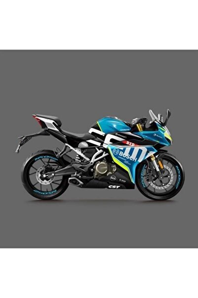 Motiker CF Moto 250 SR Motosiklet Jant İçi Yazı Sticker Etiket Modeli