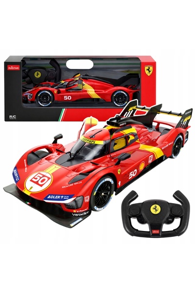 Rastar Mașină RC Ferrari 499P cu telecomandă, roșie, 1:24