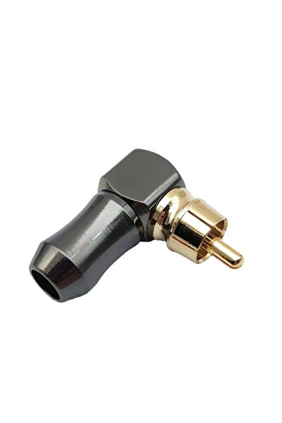 choice2 1PC Black 1/4/10pcs 90 Degree Black L Type RCA Male Connector Gold Pl...