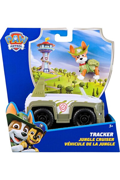 PAW PATROL , Jungle Jeep with Tracker Toy Figure