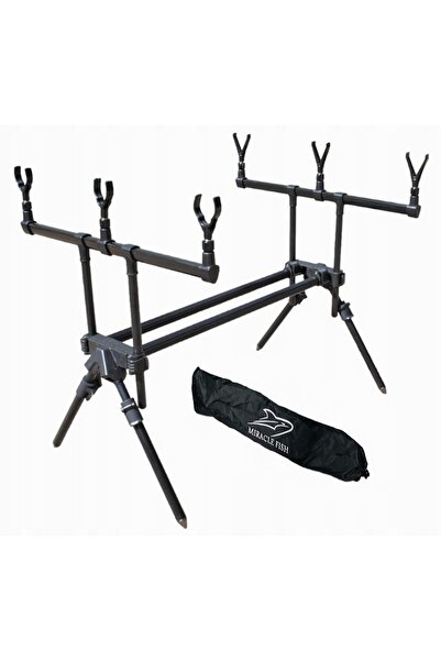Miracle Fish Rod Pod Pescuit la Crap pentru 3 Lansete + Husă