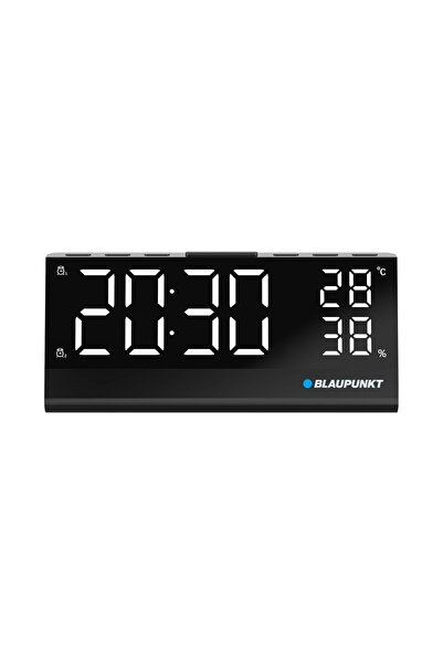 Blaupunkt Cr10Alu Ceas radio cu alarmă LCD cu senzor de temperatură și umiditate