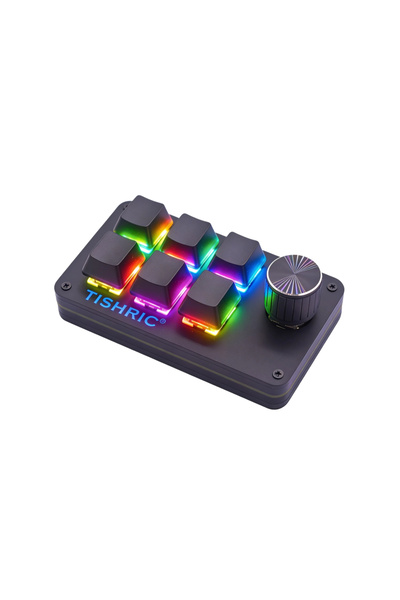 Choice 6 Keys 1 Knob TISHRIC 3/4/6 Keys Mini Macro Mechanical Keyboard DIY Po...