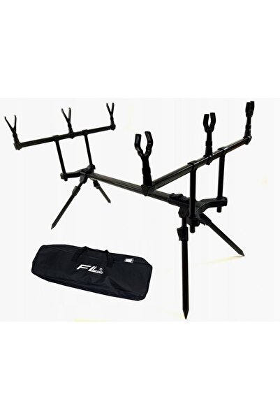 flamesan Rod Pod Pescuit la Crap pentru 3 Lansete + Husă