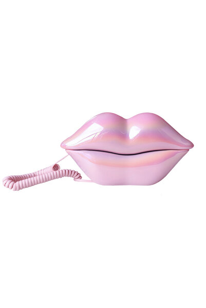 choice2 pink Corded Landline Home Phones, Funny Novelty Lips Phone, Wired Mou...