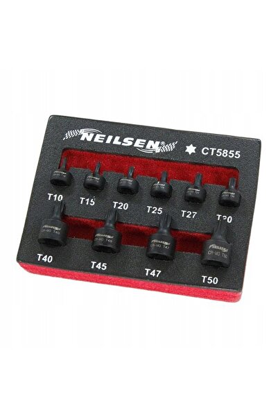 neilsen Set de chei Torx T10-T50 de impact, tip scurt