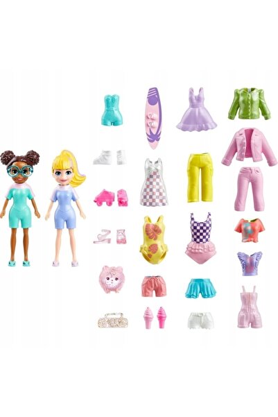 mattel Polly Pocket Set mare de surfing cu 2 păpuși și 24 de accesorii HRD61